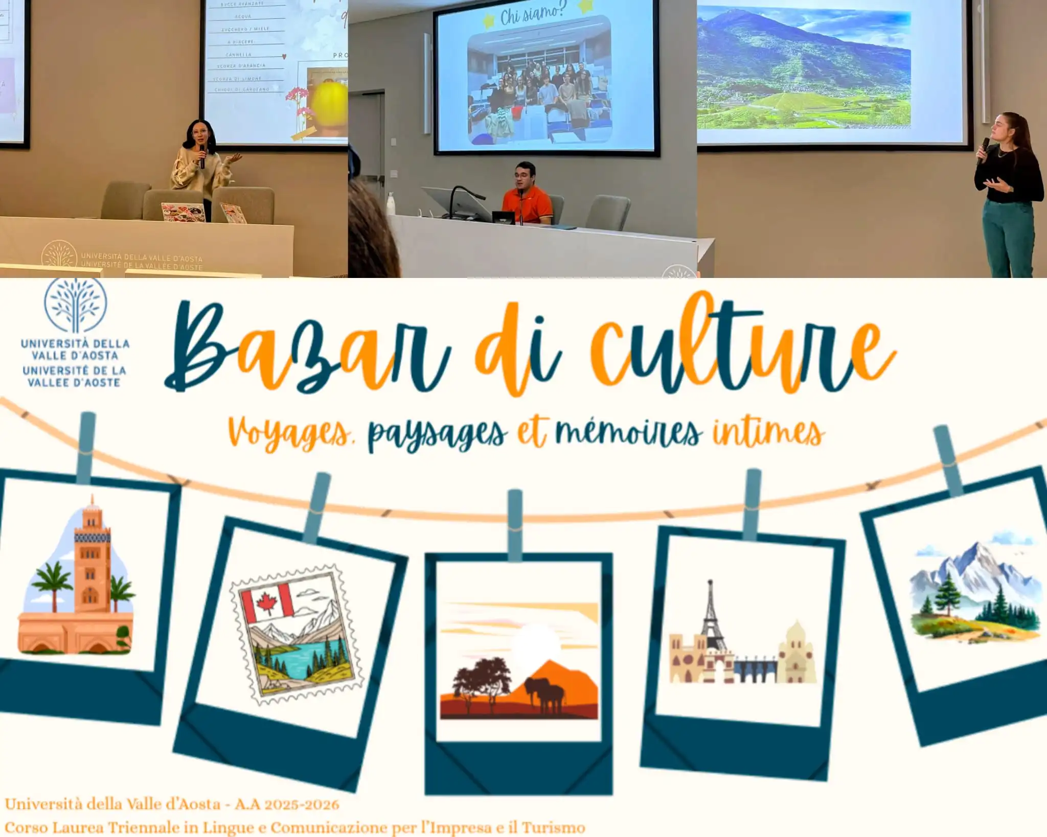 Bazar de culture, restituzione degli studenti dell’Università della Valle d’Aosta